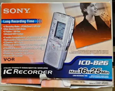 Sony ICD-B26 portable digital voice recorder