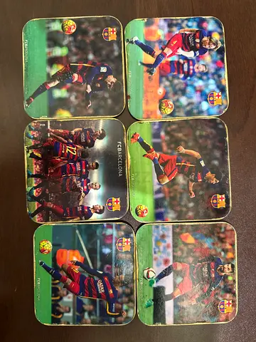 FC Barcelona Coasters featuring Messi Neymar and Saurez