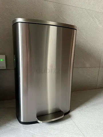 Large Modern Stainless Steel Step Trash Can