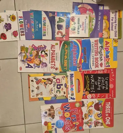Collection of Children Educational Books and Workbooks