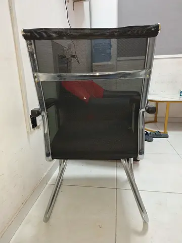 Used Office Visitor/Conference Chair with Mesh Back and Chrome Frame