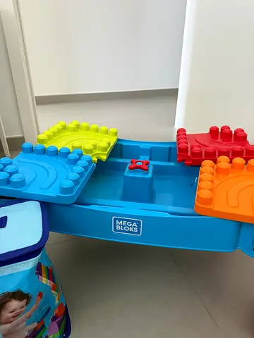 Mega Bloks Large Building Blocks Set with Storage Tray - Good Condition