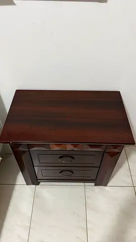 2 BEDROOM STANDS 1 MIRROR STAND ALL BROWN IN COLOR IN GREAT CONDITION