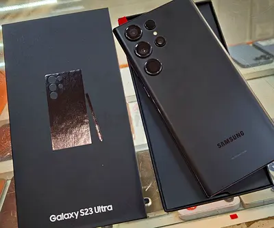Samsung Galaxy S23 Ultra - Phantom Black, Excellent Condition with Box