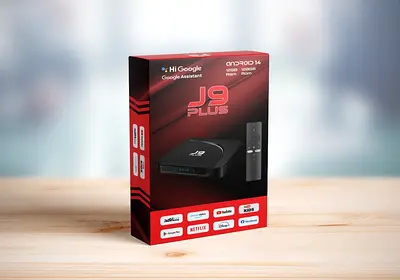 J9 Plus Android TV Box - 4K Media Streamer with Google Assistant