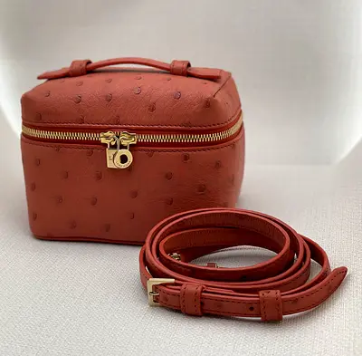 Rare Loro Piana 11.5 ostrich leather