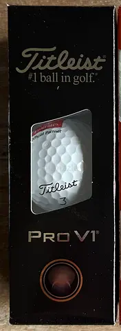 Titleist Pro V1 golf balls.