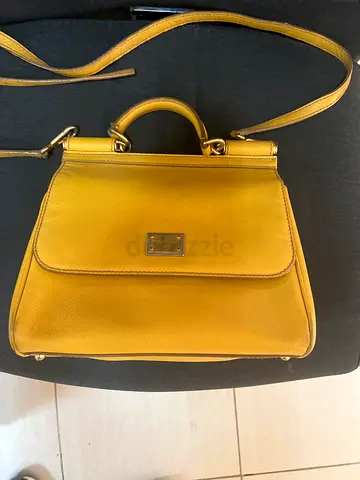 Mustard Yellow Structured Handbag with Shoulder Strap