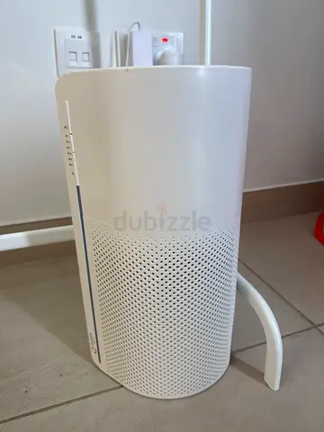 Noon White cylindrical air purifier - compact tower unit