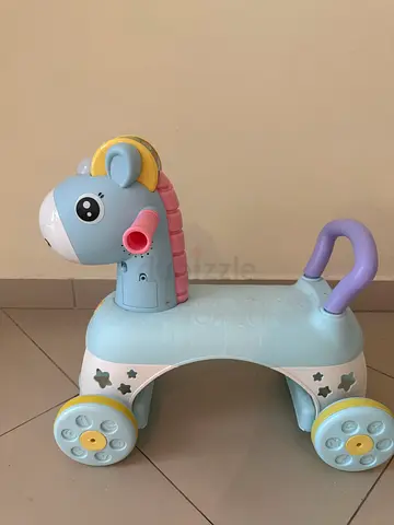 Baby Ride-On Pony Walker - Light Blue, Good Used Condition
