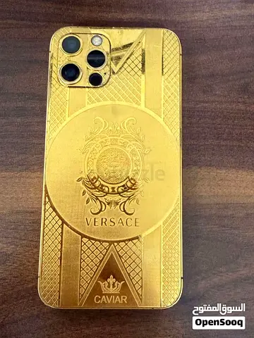 iPhone 12 Pro with Caviar Versace Gold Custom Back - Used