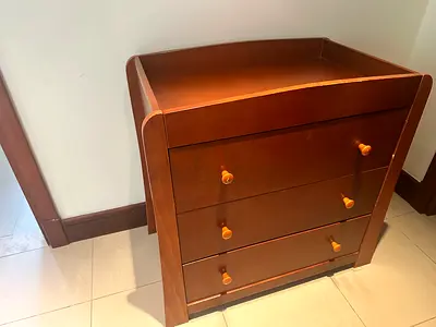 Mamas  Papas Mia Dresser and Changer Solid Wood 3-Drawer. Original price 2,600 aed now 250 aed