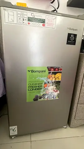 Almost New Bompani 90L Single Door refrigerator -Silver - AED 200 Fixed