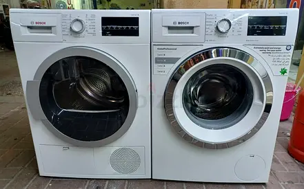 Bosch Premium 9 kg washer and 9 kg dryer separate set freestanding