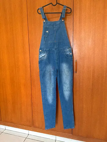 Blue Denim Dungarees Jumpsuit