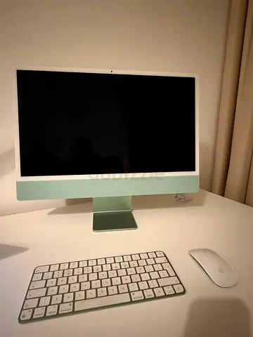 Apple iMac 24-inch M1 Chip in Green with Magic Keyboard and Mouse