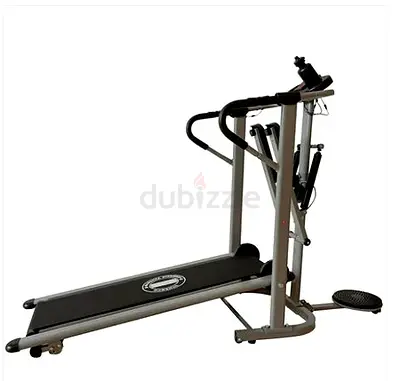 Manual Treadmill With Digital Monitor - 12 KMPH Speed Range