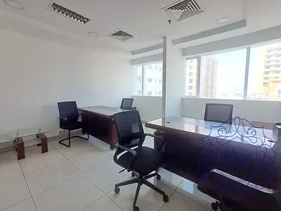 Chiller Ac free | furnished fitted Office | 2 partition