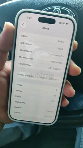 iPhone 17 Pro (blue) — Good working condition, UAE