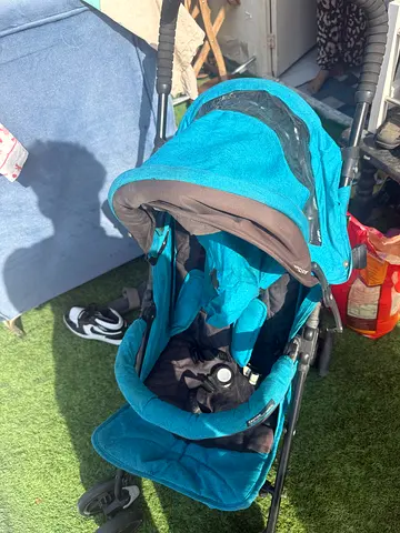 Teal Foldable Baby Stroller with Canopy
