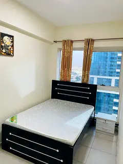 Big Partition for Single or Couple with Window and Queen Size Bed