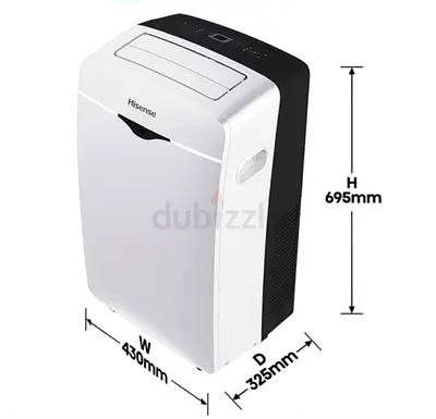 Hisense Portable Air Conditioner - Compact 695mm Height, White ( New)