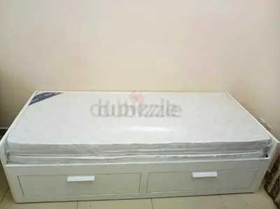 Ikea brimnes daybed frame with underneath storage 2 drawer with mattress,