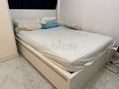Ikea Queen size bed with mattress available in perfect condition