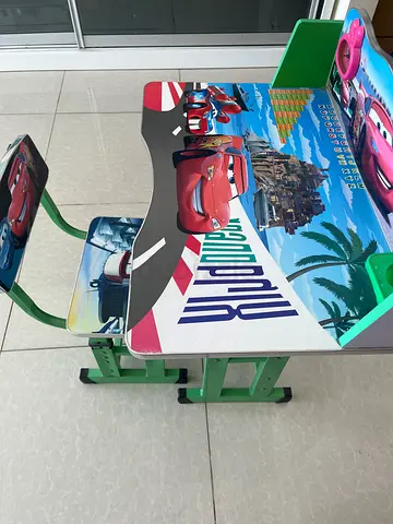 Kids Cars-themed Study Table and Chair Set