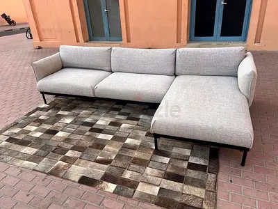 Ikea Applyard L shape sofa beige