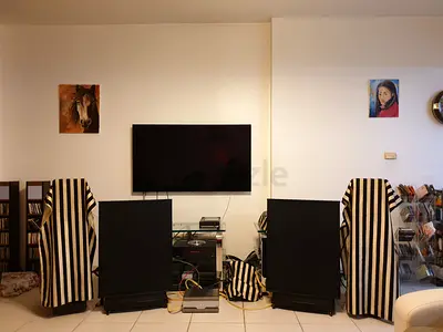 Legendary Quad ESL-63 Electrostatic Speakers + Original Quad Stands