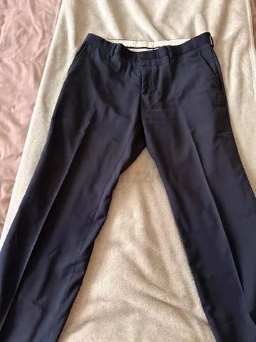 Dark Navy Mens Formal Trousers - Regular Fit