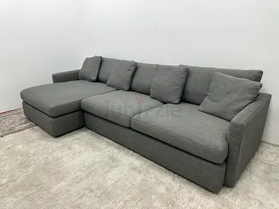 Like new condition cratebarrel lshape sofa