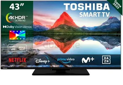 Toshiba 4KHDR Slim LED TV - Good Working Condition, Wall/Stand Mountable