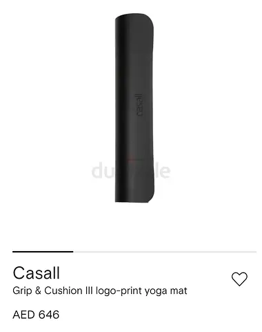 BIG PRICE DROP - Normal Price AED 600 - Casall Grip  Cushion III logo-print yoga mat - gently use