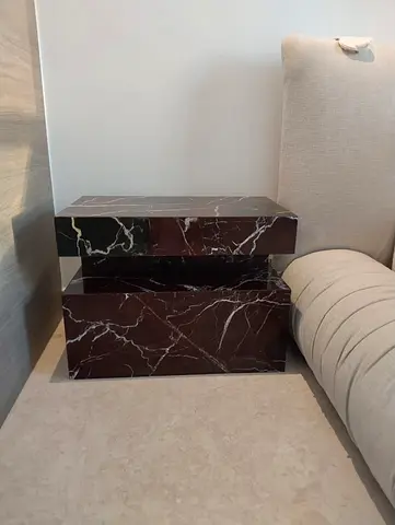 Modern  Marble Nightstand / Bedside Table
