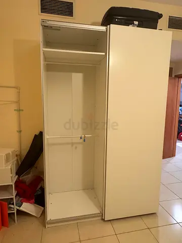 IKEA PAX white wardrobe frame (2-door) - good condition