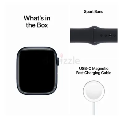 Apple Watch Series 8 GPS 45mm midnight USB-C charging