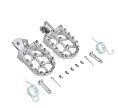 Brand New Sur-Ron Foot Pegs – Red/Purple/Chrome – Quick Sale(NEED IT GONE FAST)