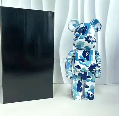 Medicom BE@RBRICK 400% Blue Camo Bearbrick with Box