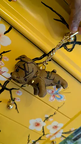 Unique Louis Vuitton Dog Keychain