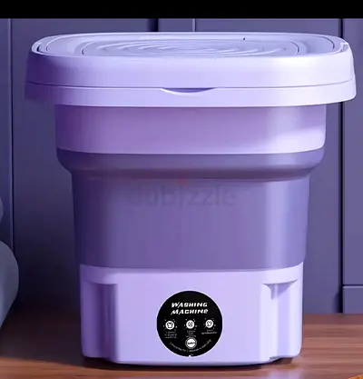 Portable Compact Mini Washing Machine - Single Tub, Light Purple
