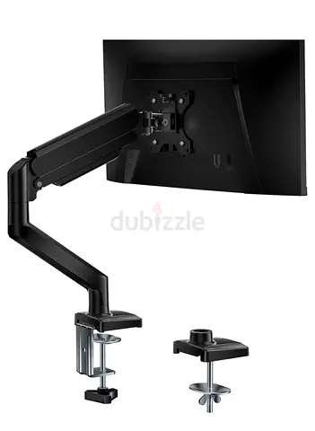 Single Monitor Mount, Gas Spring Monitor Arm for 17-34 inch Screens, Adjustable Computer Monitor Sta