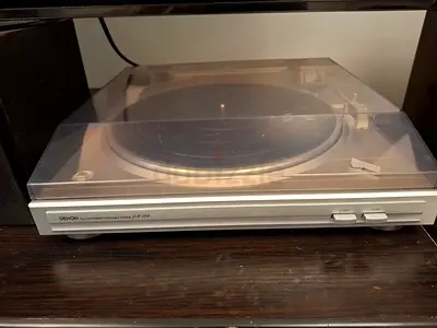 Denon DP-29J Automatic Turntable with Dust Cover - Used very lightly, with upgraded needle cartridge