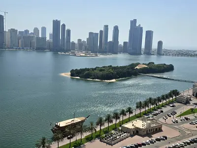 2 Master Bedrooms with balcony in Al Majaz 1, free AC, 4 baths, maid/laundry room, gym, pool and free parking. AED 65K.