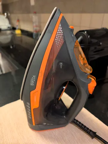 Vltava Steam Iron in Grey and Orange