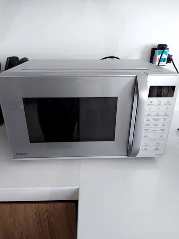 Silver Panasonic Countertop Microwave - Good Working Condition