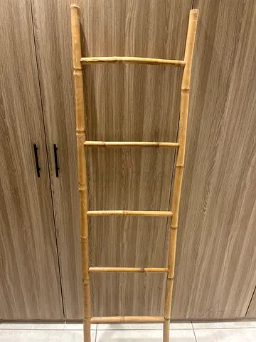 Bamboo ladder hanging rack