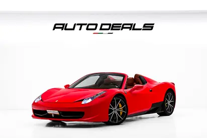2012 Ferrari 458 Spider | GCC Specs | Fully Loaded | Excellent Condition | 4.5L V8