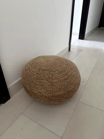 IKEA Sandared Jute Pouffe - Round